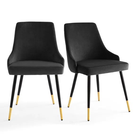Ariana Set of 2 Dining Chairs, Velvet 6