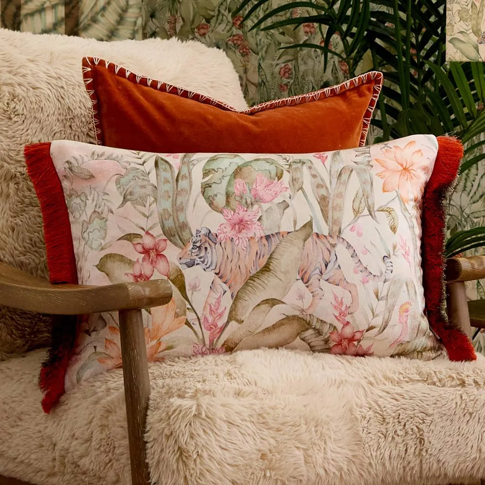 Voyage Maison Tropical Utopia Printed Velvet Cushion