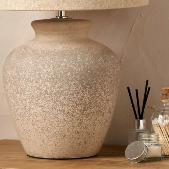 Pacific Lifestyle Rhone Ombre Sand Textured Ceramic Table Lamp 2