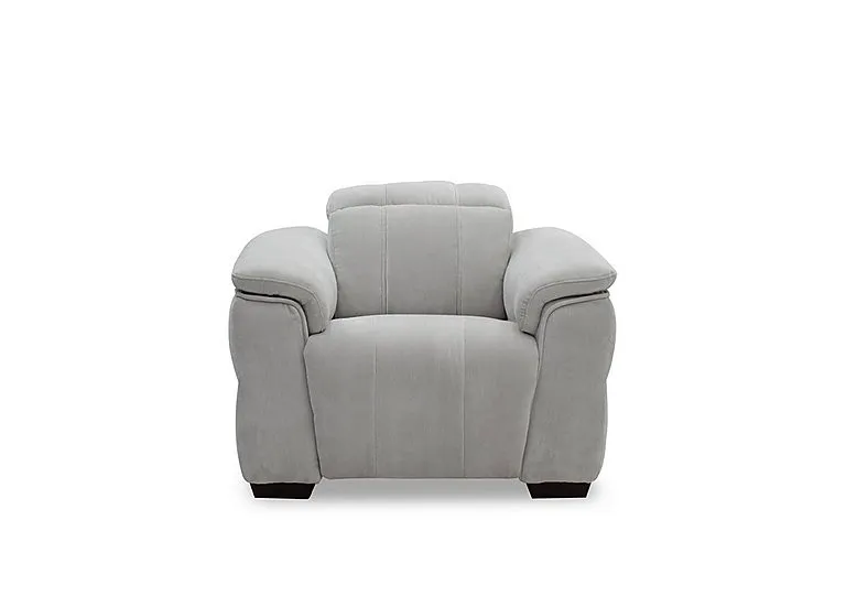 Inca Fabric Power Recliner Chair with Power Headrest - Manhattan Stone