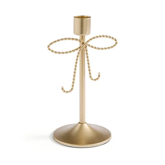Twisted Bow Metal Candlestick Holder 3