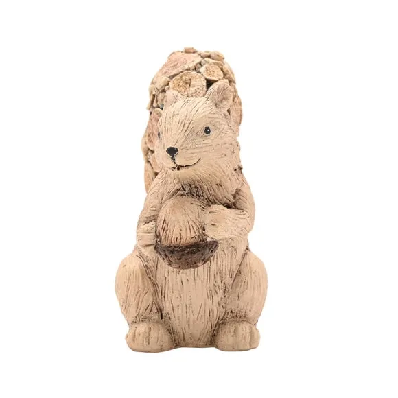 Country Living Wood Effect Squirrel Ornament 4