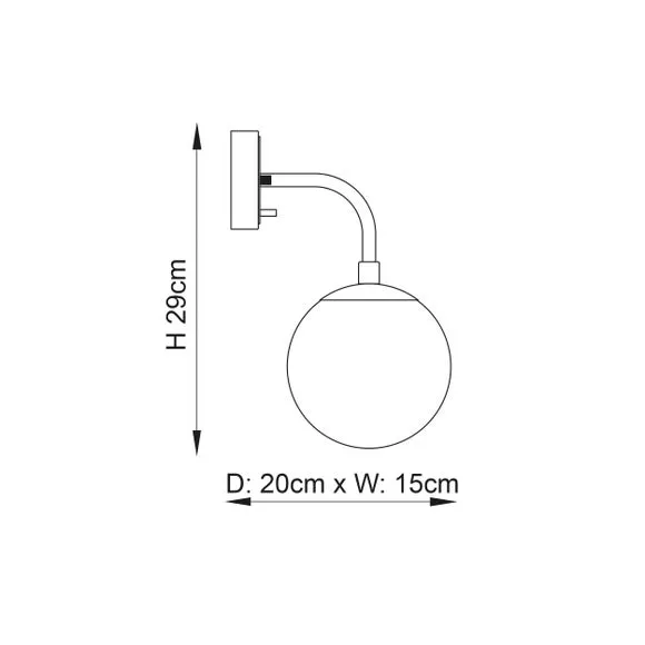 Vogue Newton Wall Light 5