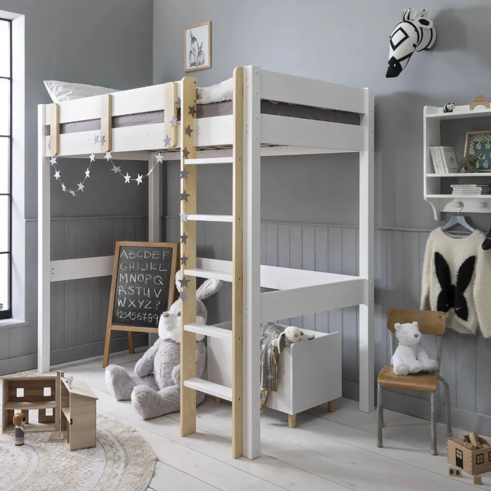 Nöa and Nani Una Highsleeper Cabin Bed in White