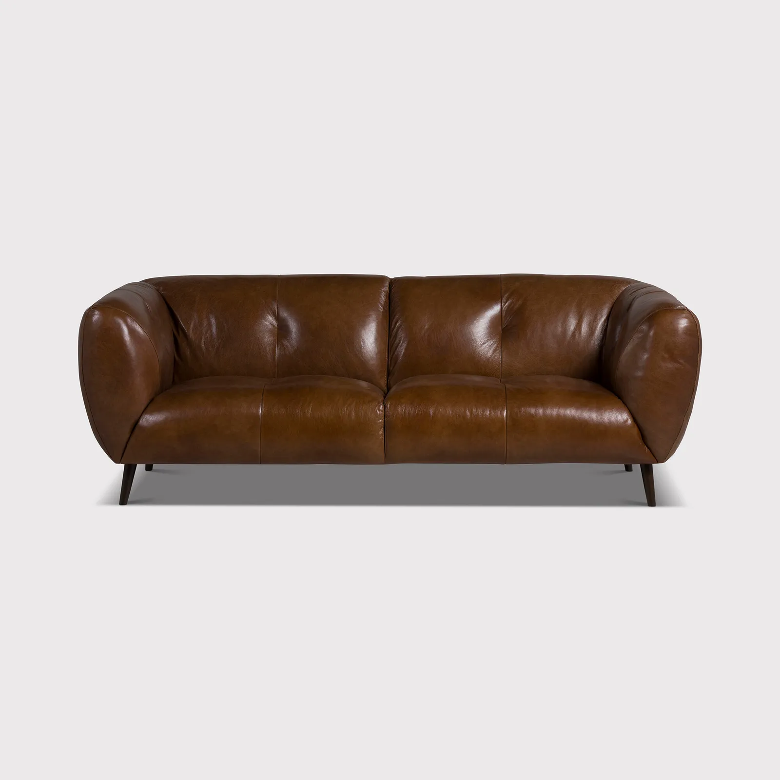Chicago 2.5 Seater Sofa, Brown Leather | Barker & Stonehouse