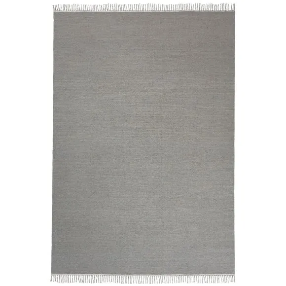 Wool Flatweave Fringed Rug 5