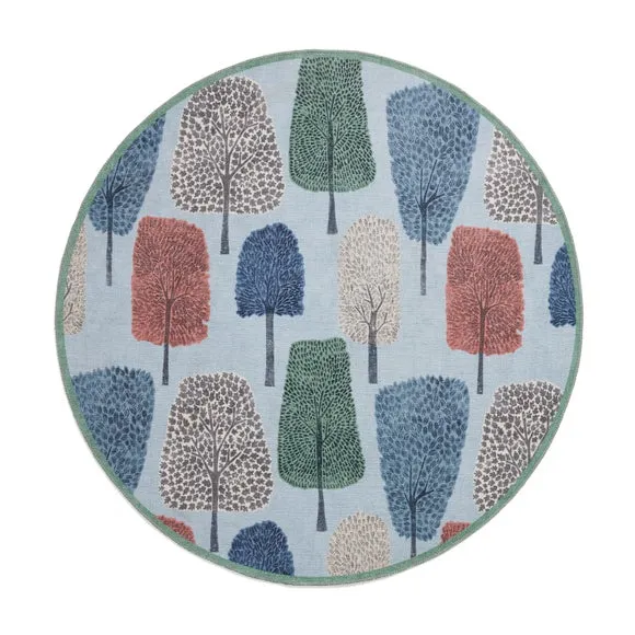 Scion Cedar Washable Round Rug 4