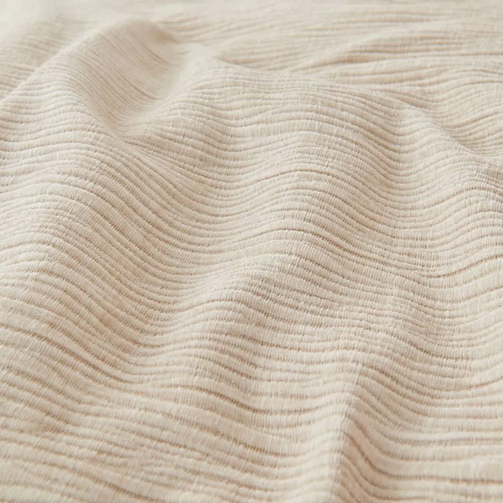 Portfolio Home Bergen Textured Abstract Duvet Cover Quilt Set With Pillowcase in Cream 2