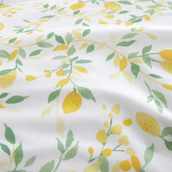 Evie Lemons 100% Cotton Duvet Cover & Pillowcase Set 5