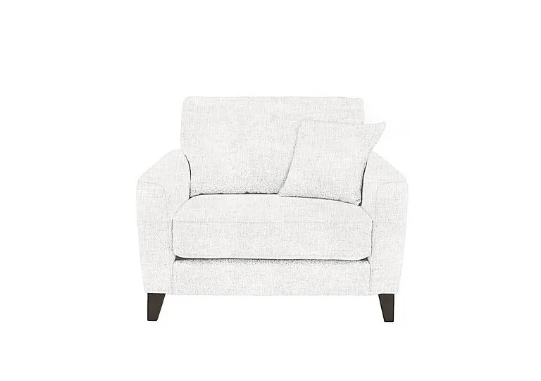 Brondby Fabric Cuddle Chair - Frost
