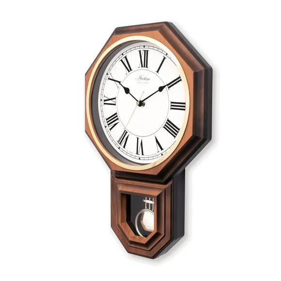 Acctim Woodstock Dark Wood Wooden Wall Clock 3