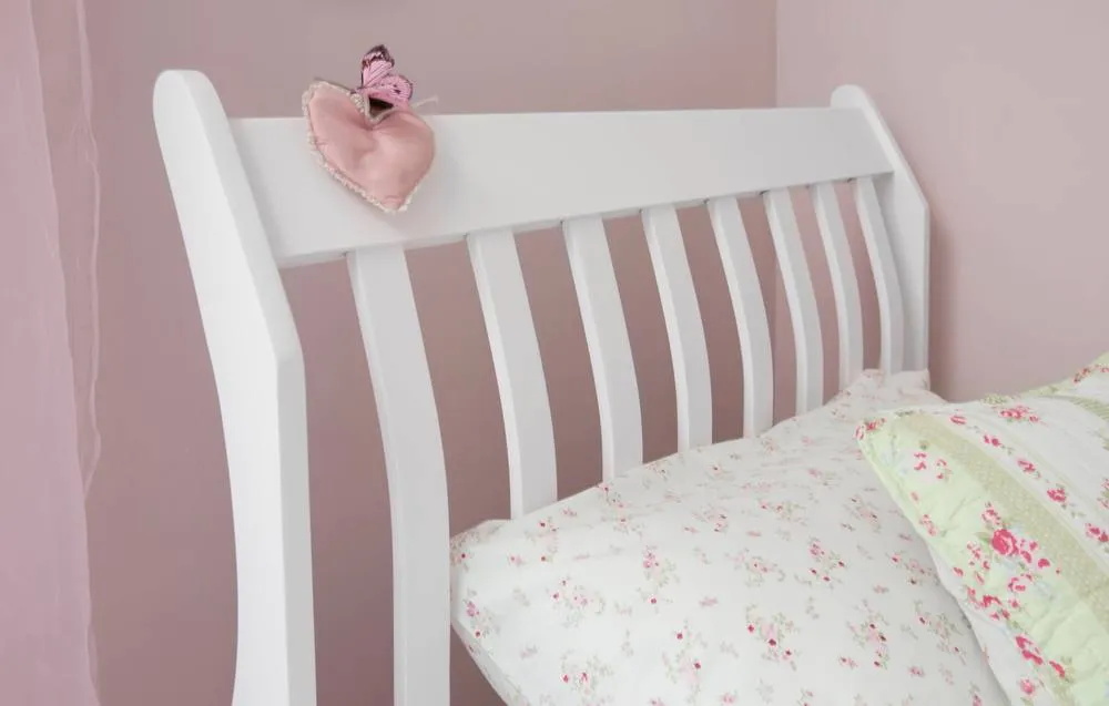 Nöa and Nani Astrid Single Bed Sleigh Frame in White 4