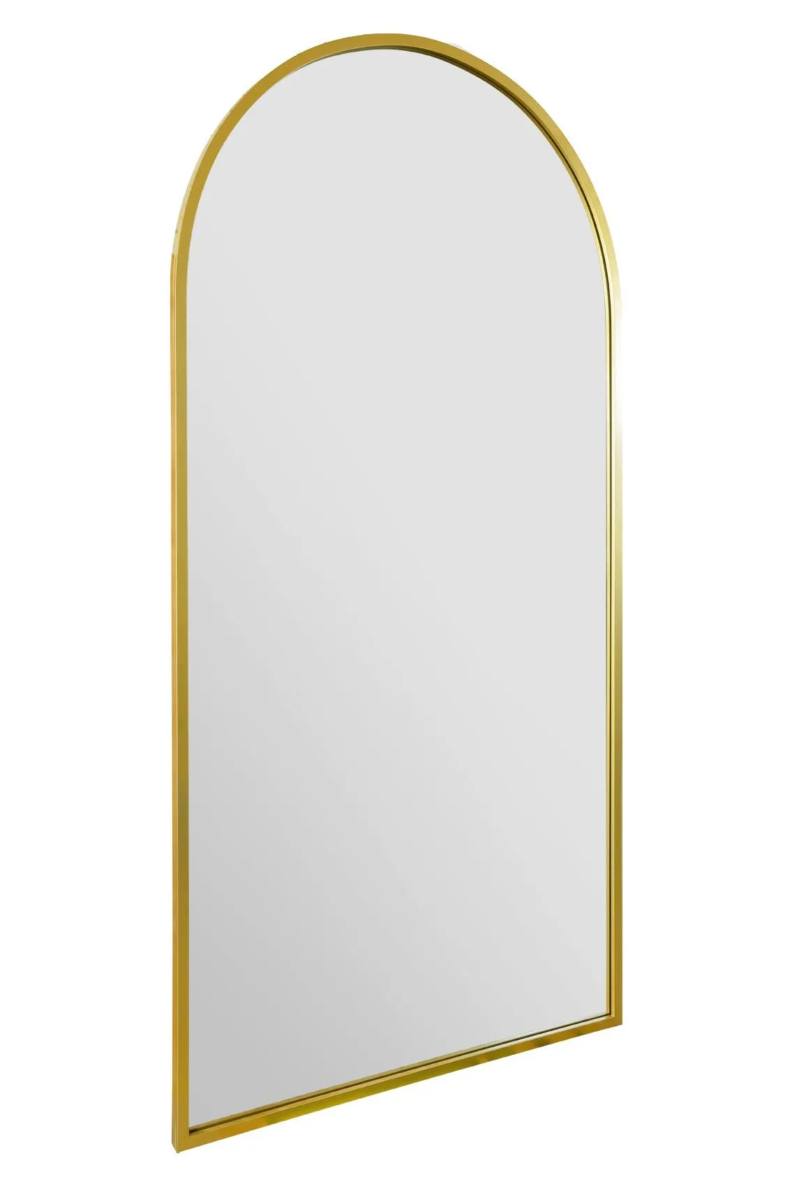 MirrorOutlet Gold Framed Arched Garden Wall Mirror 71" X 35" (180CM X 90CM) 4