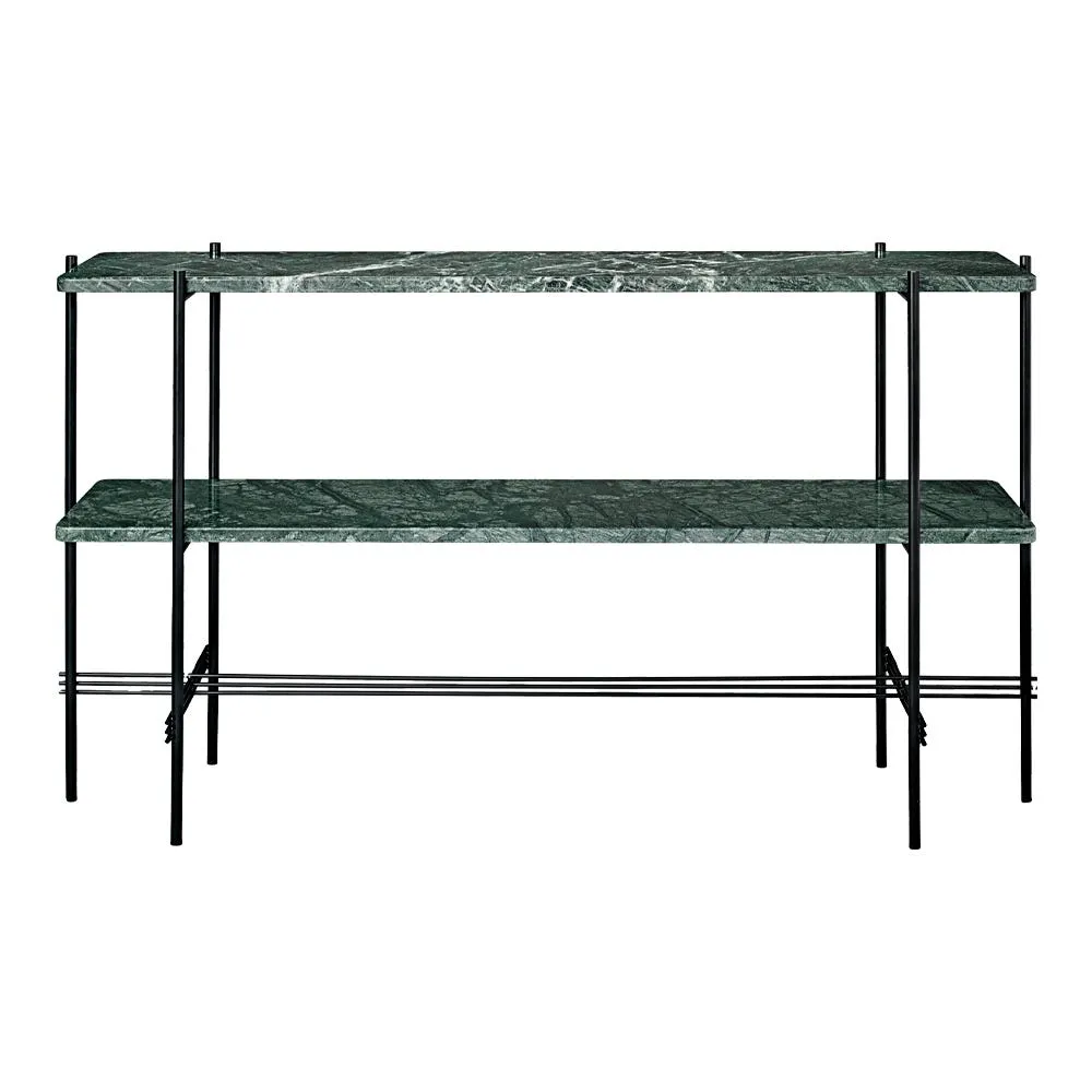 Gubi TS Console Black in Green Guatemala Marble 2