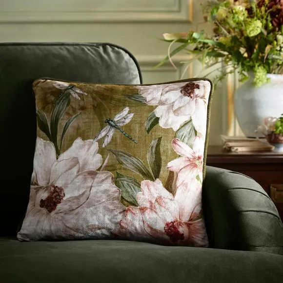 Fiorella Floral Square Filled Cushion 1