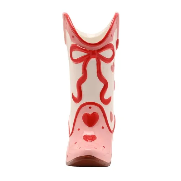 The Feel Good Club Cowgirl Boot Ceramic Vase 3