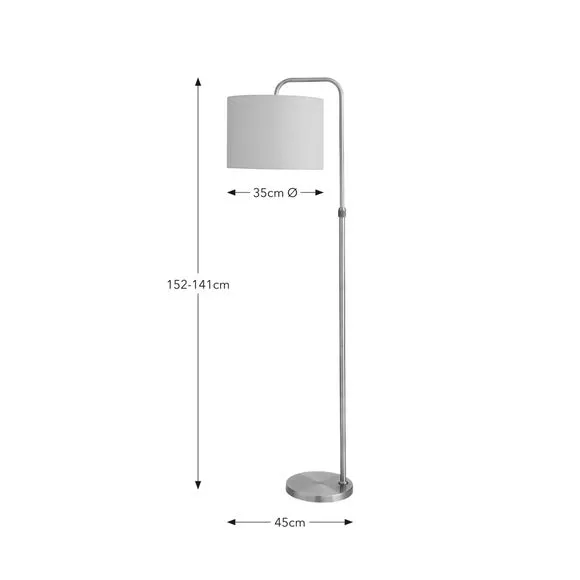 Novie Arched Adjustable Arc Floor Lamp 6