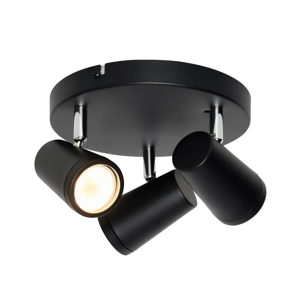 Frida Bathroom Ceiling Spotlight Plate, Black