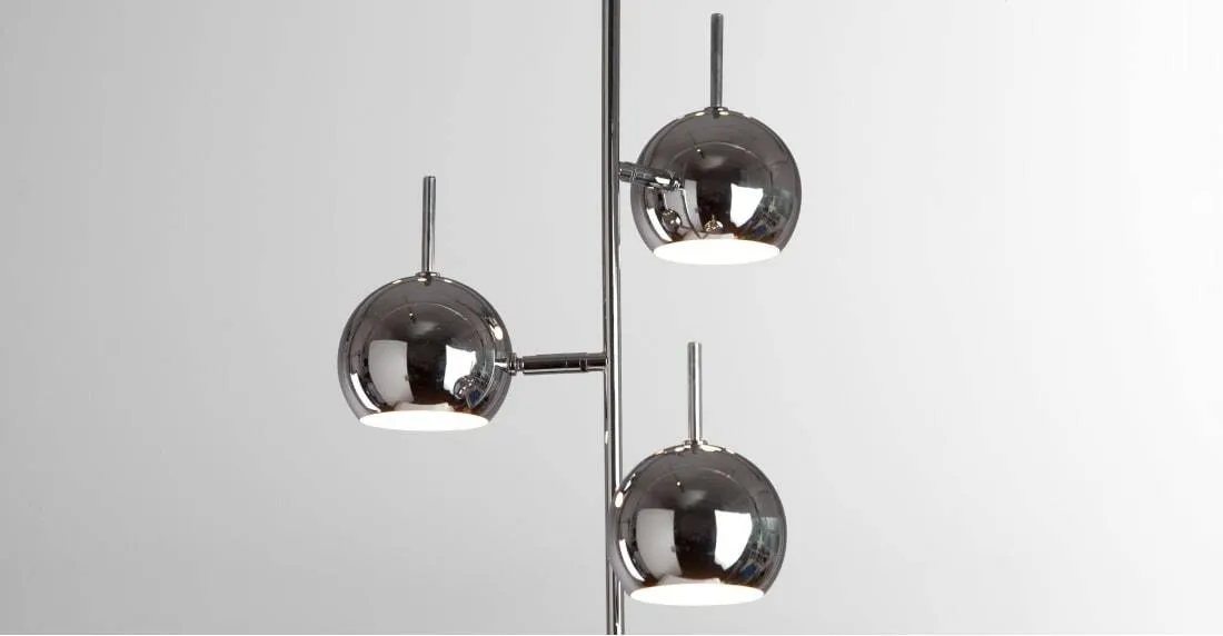 Austin Floor Lamp, Chrome