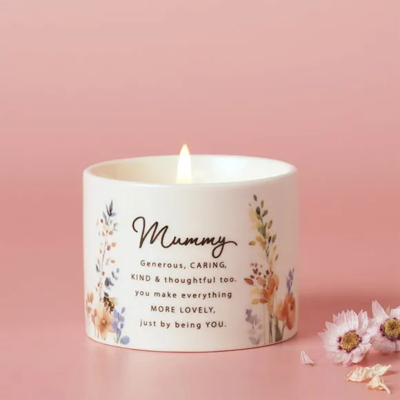 The Cottage Garden Ceramic Candle 100g Mummy, Multi 6