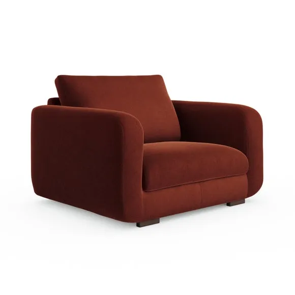 Luca Matte Soft Velvet Snuggle Chair 6
