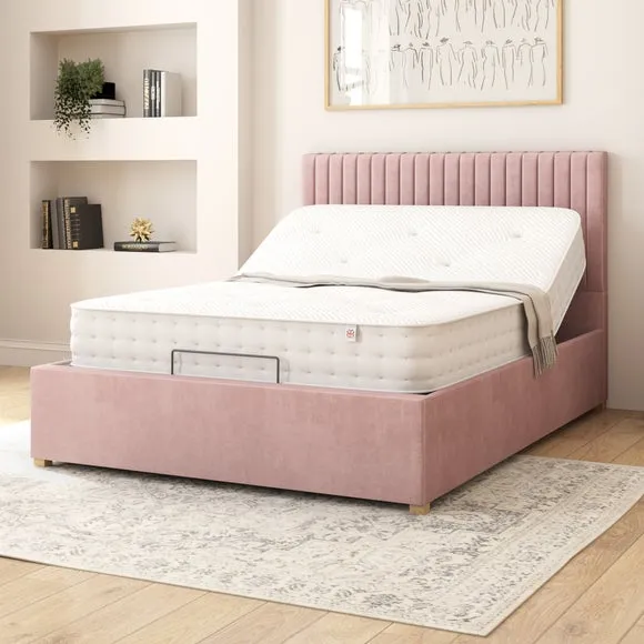 Grant Plush Velvet Adjustable Bed 3