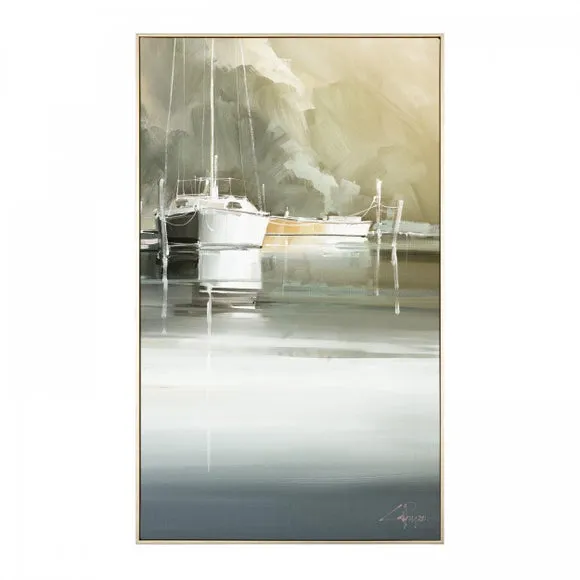 Marina Days by Craig Trewin Penny Framed Canvas 2