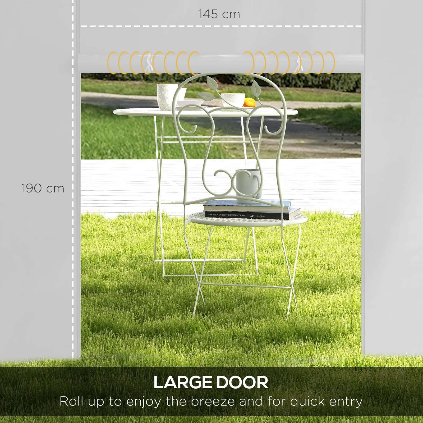 OUTSUNNY 3x3(m) or 3x6m Pop Up Gazebo Side Panels Replacement, 2 Pack in White 6