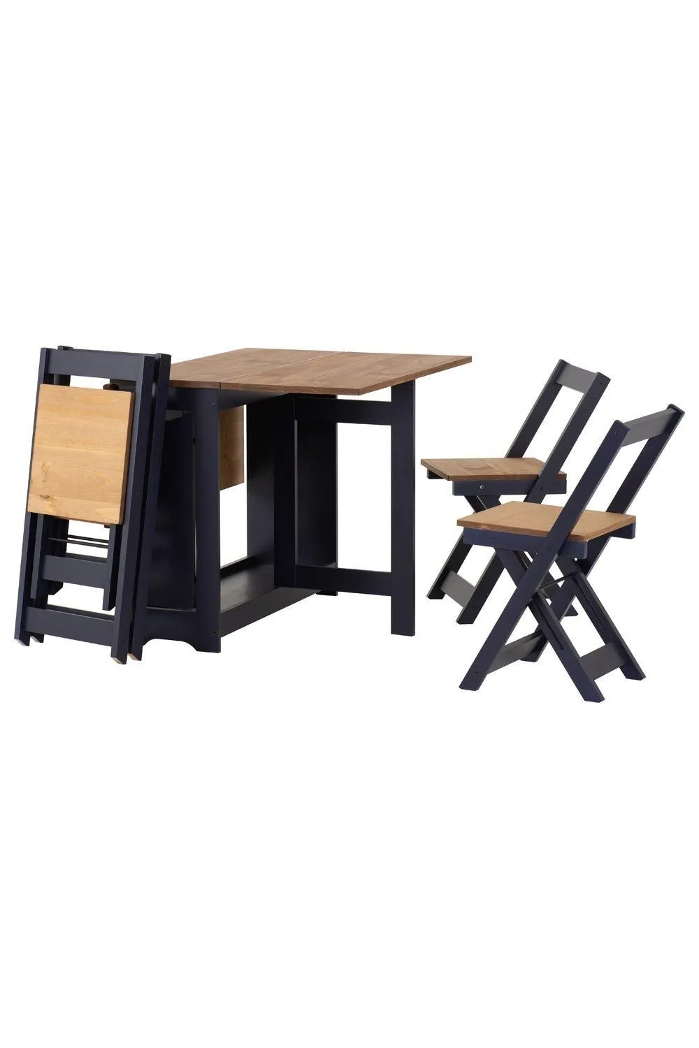 Seconique Santos Butterfly Dining Set in Dark Navy 2