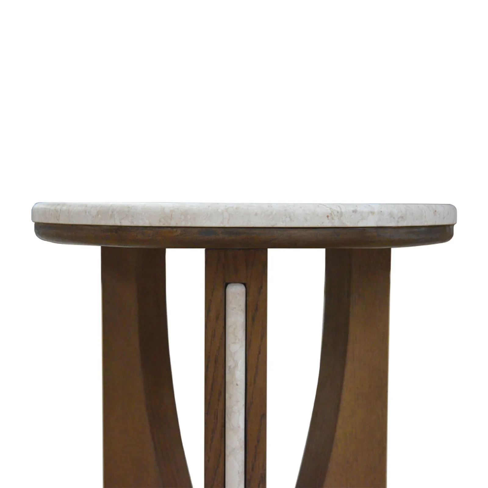 Leda Side Table, Round, Grey Marble | Barker & Stonehouse 6