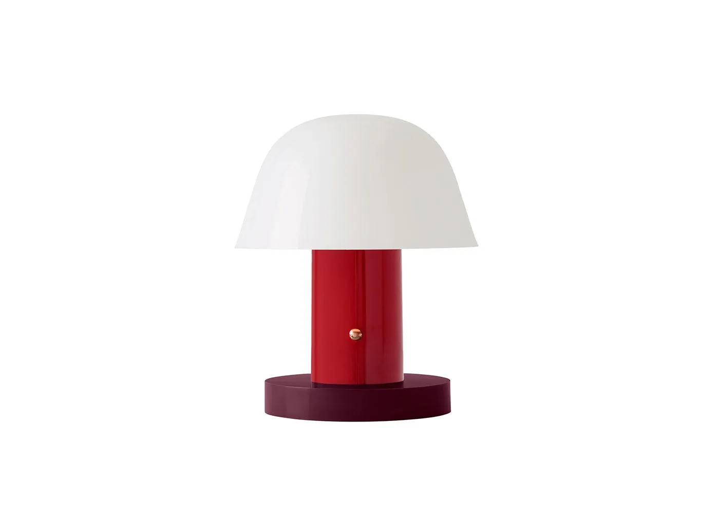 &Tradition Setago Portable Table Lamp JH27 Maroon & Grape 1