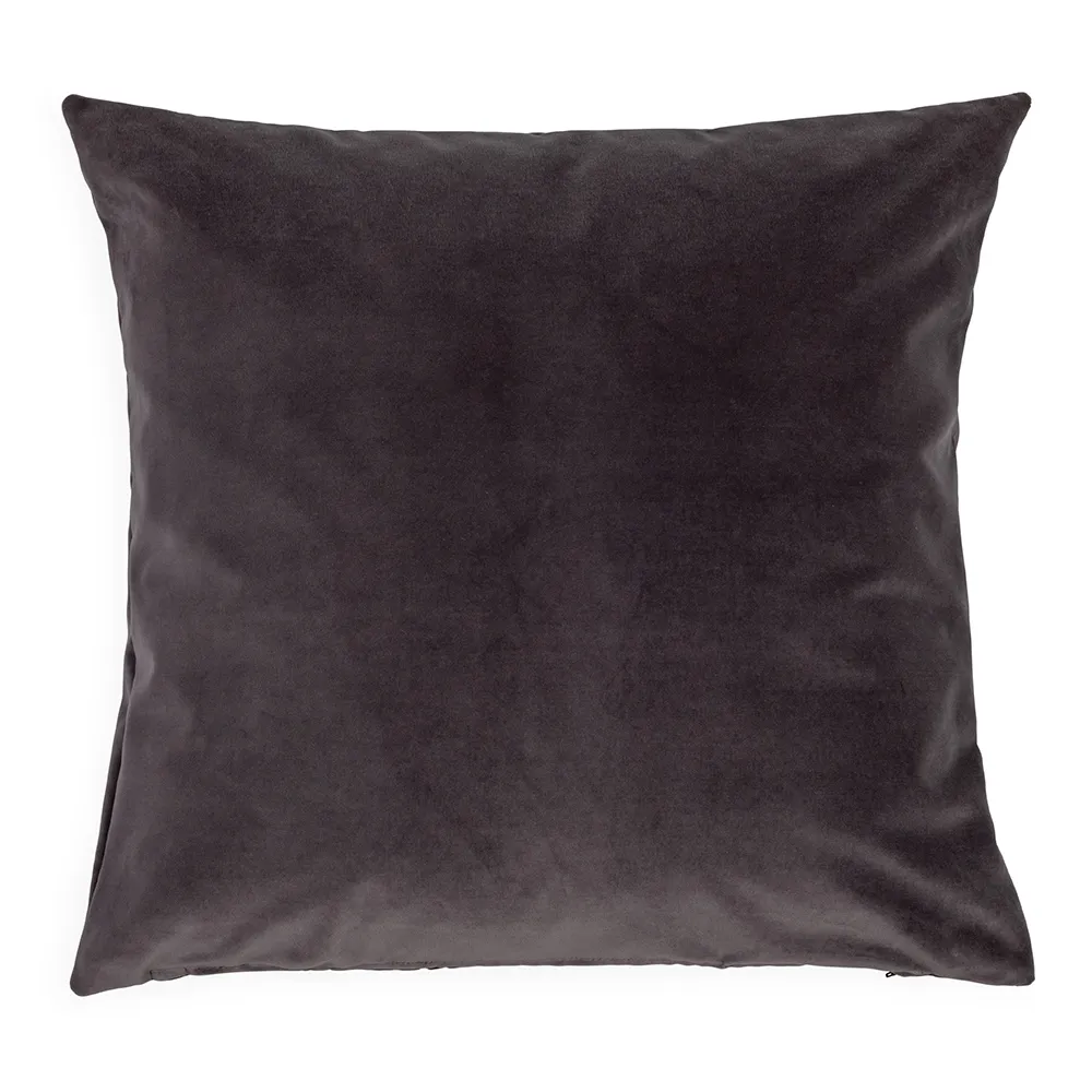Heal's Velvet Cushion Clay Grey 45 x 45cm