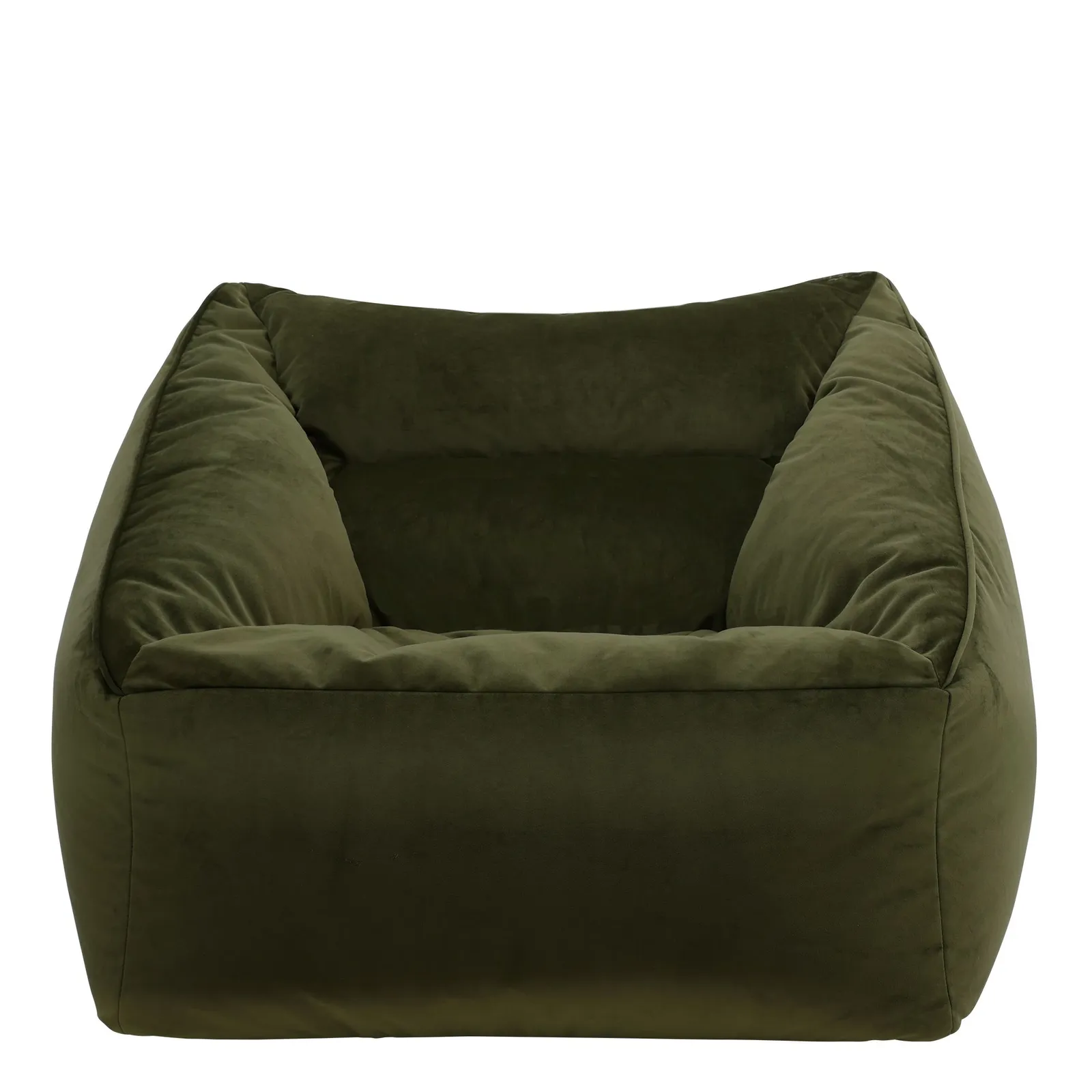 icon Natalia Velvet Adults Bean Bag Armchair, Large Beanbag Dusk Pink in Olive