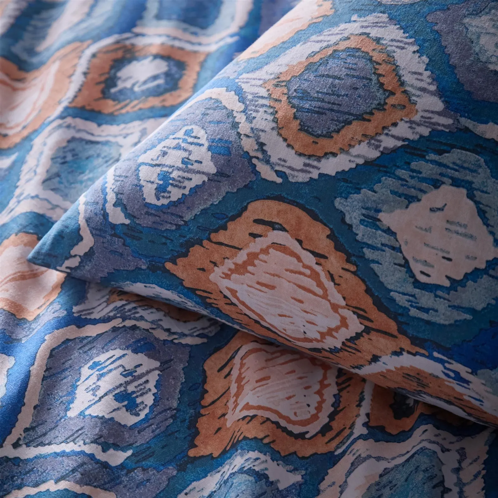 Portfolio Home Tangiers Geometric Duvet Cover Quilt Set with Pillowcase in Blue 2