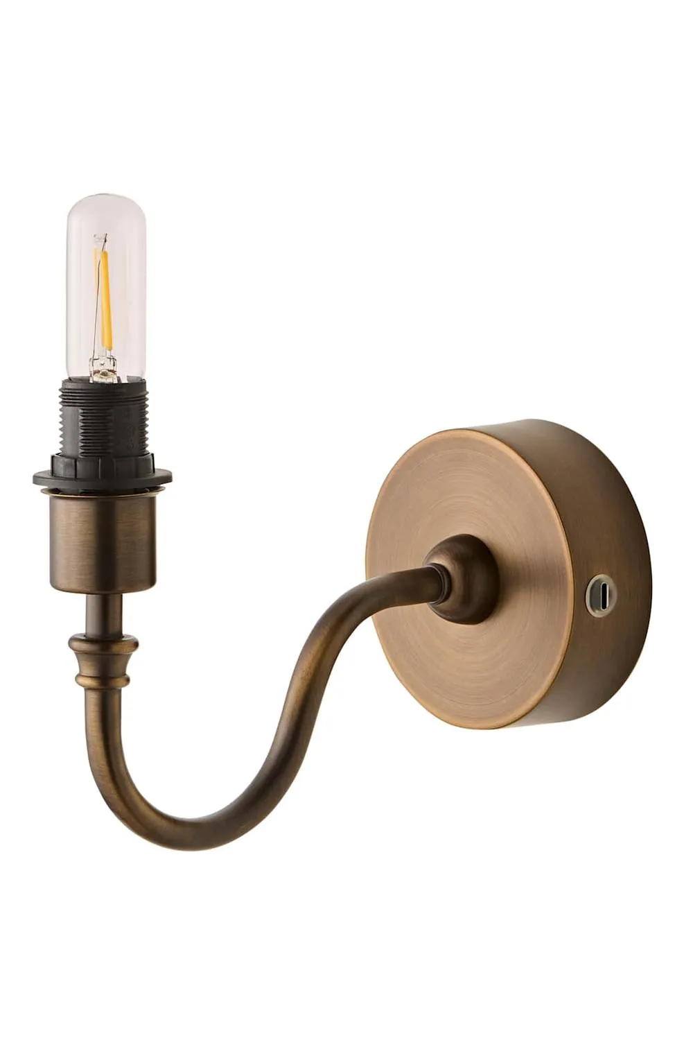 ValueLights Lowe Pair Metal Portable Rechargeable Wall Light Base Only in Bronze 1