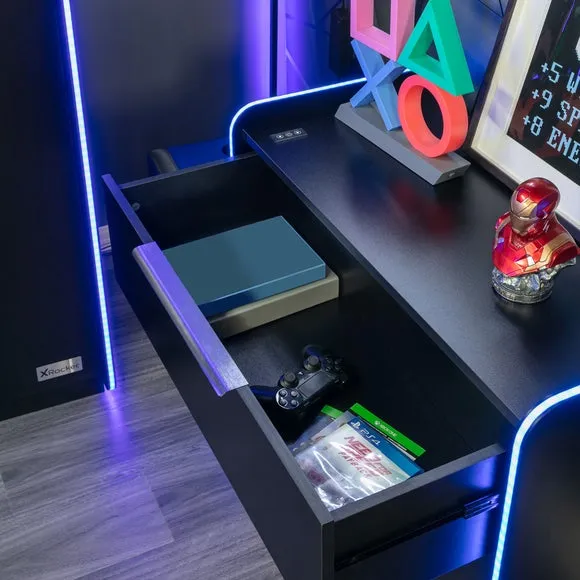 X Rocker Electra Chest of 3 Drawers with LED Lights 5