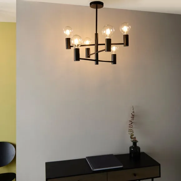 Return - Vogue Forsan 6 Light Semi Flush Ceiling Light 3