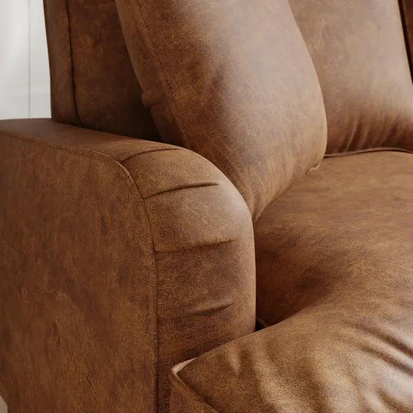 Beatrice Relaxed Faux Leather Corner Storage Sofa Bed 4