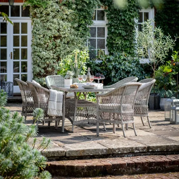 Corte 6 Seater Oval Dining Set