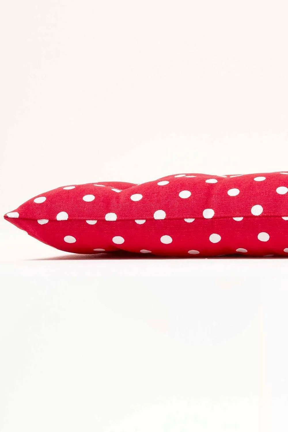 Homescapes Garden Bench Cushion Luxury 2 Seater Cotton Red Dots Indoor Outdoor Pad 4