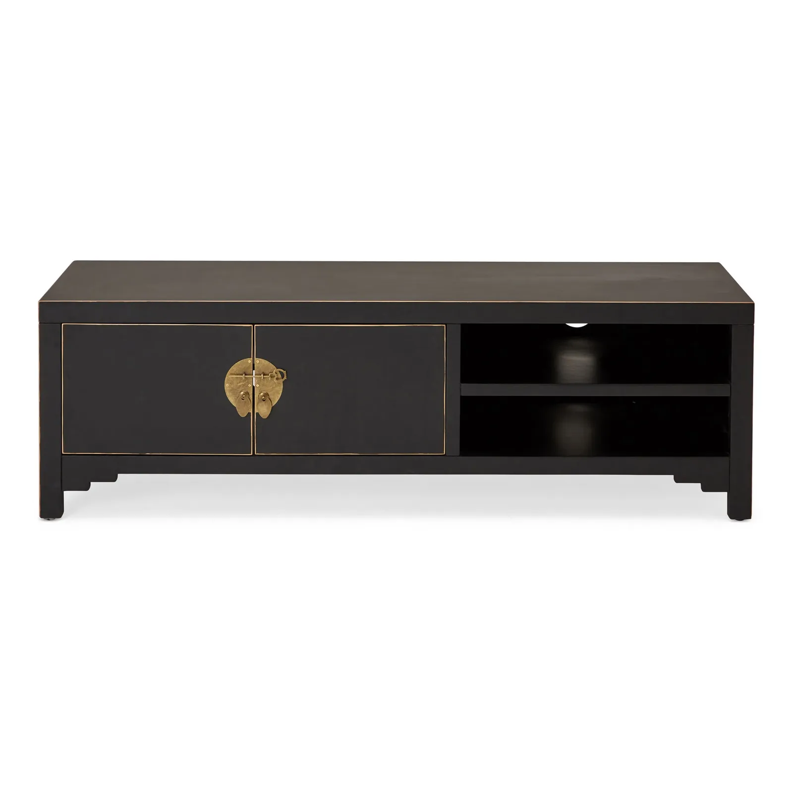 Hanna Black Wide TV Stand Black
