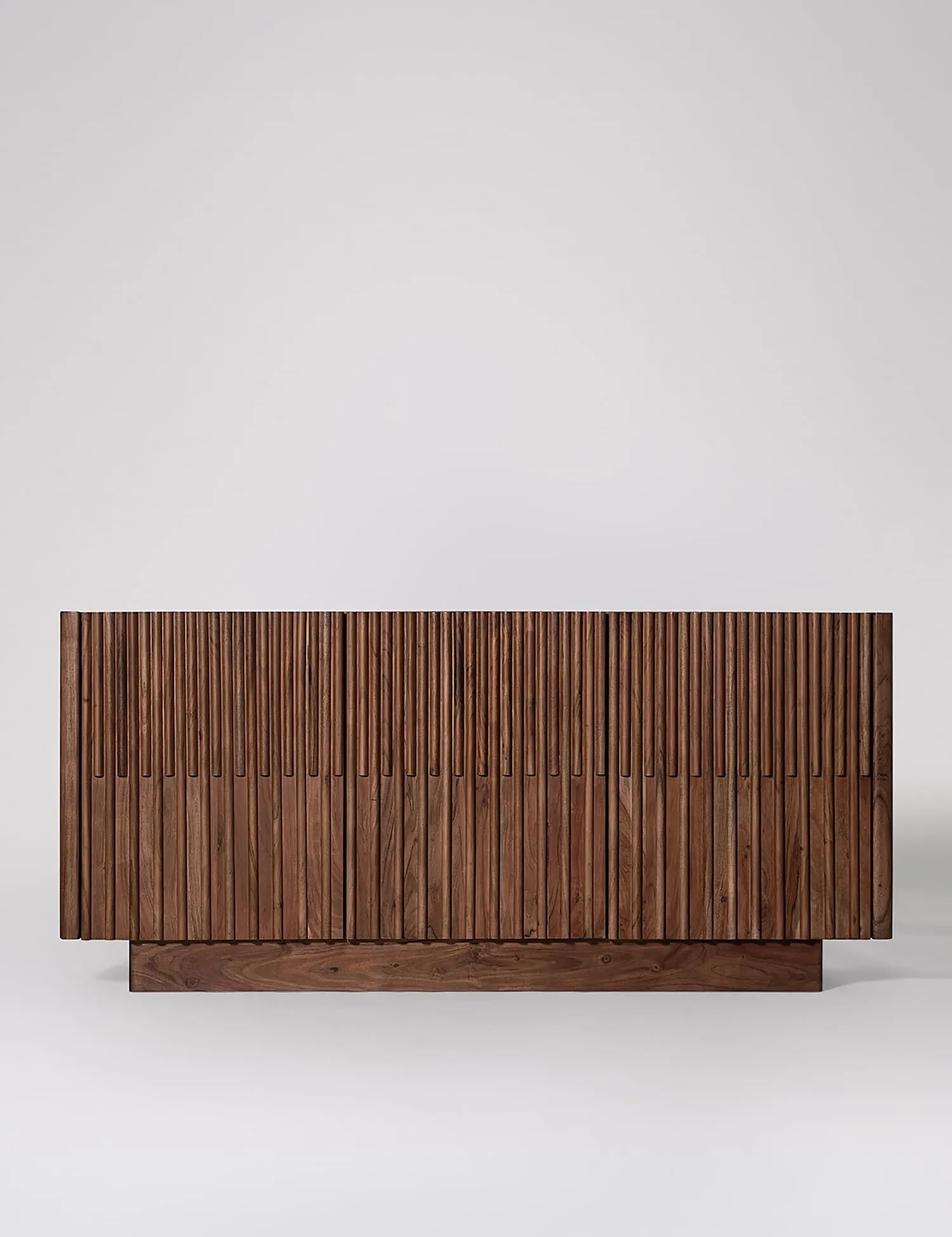 Swoon Hampstead Acacia Wood 3 Door Sideboard Dark Brown