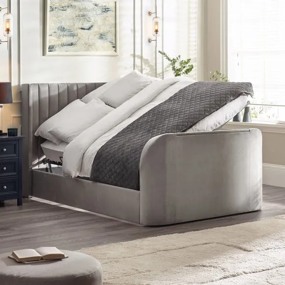 Clara Side Lift Ottoman TV Bed Frame 2