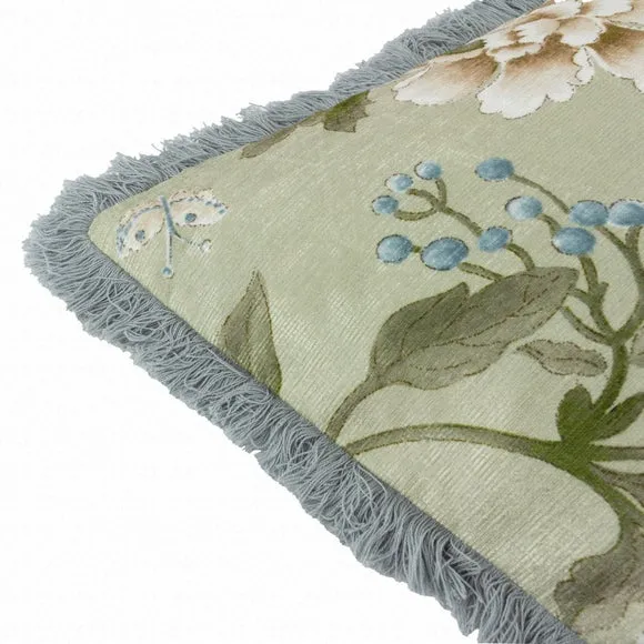 Sanderson Porcelain Garden Square Cushion 5