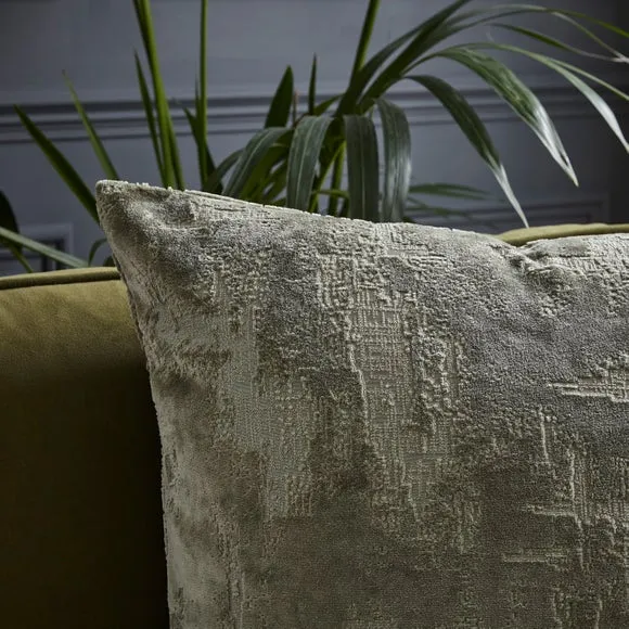 Distressed Velvet Texture Square Cushion 2