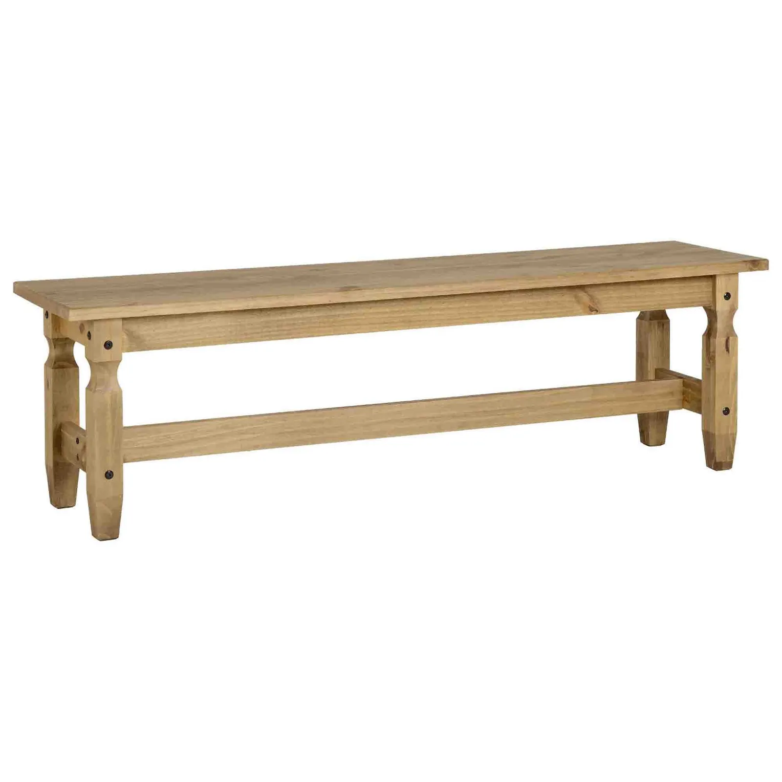 Corona 5ft Dining Bench Pine Brown