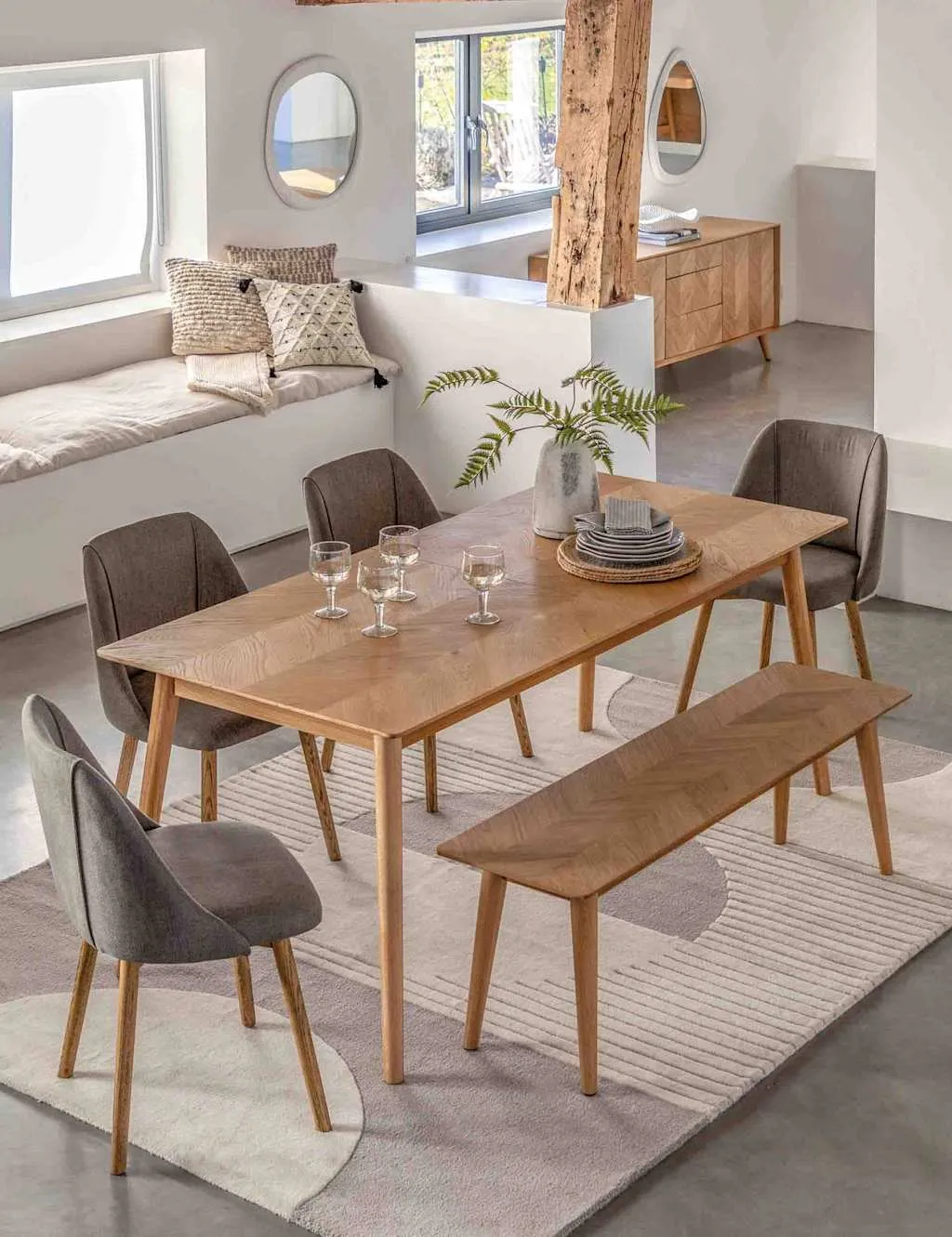 Gallery Direct Extending Dining Table Natural