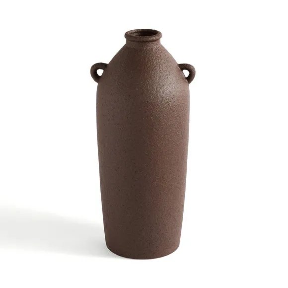 Tall Stone Bottle Vase with Handles 3