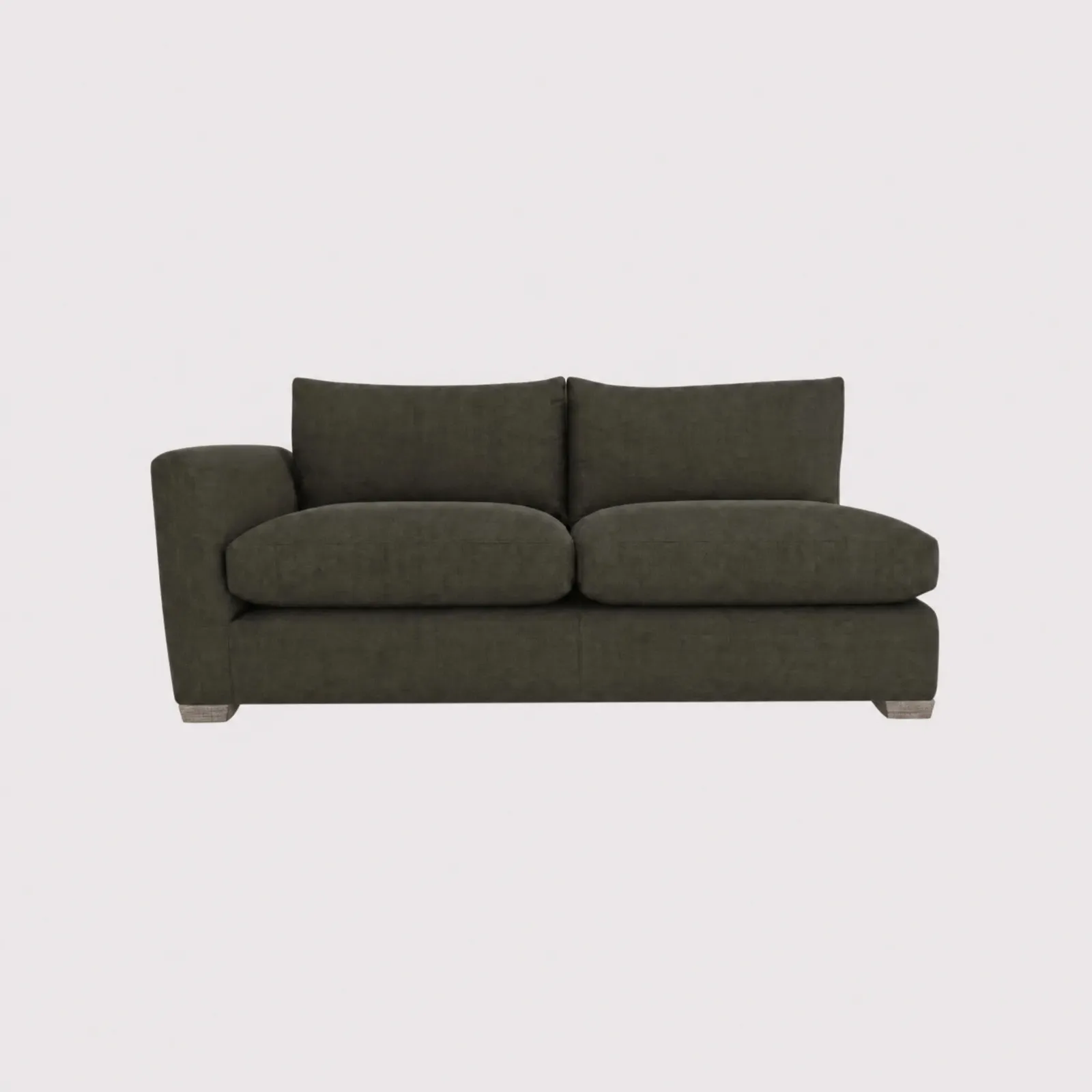 Floyd 1 Arm Modular Sofa Unit Left With Foam, Green Fabric | Barker & Stonehouse 1