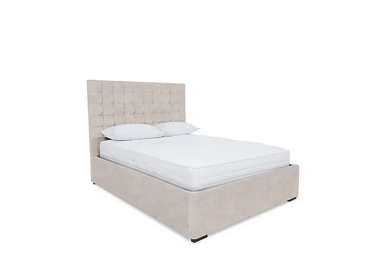Dice Electric Ottoman Bed Frame - Small Double - Lace Ivory